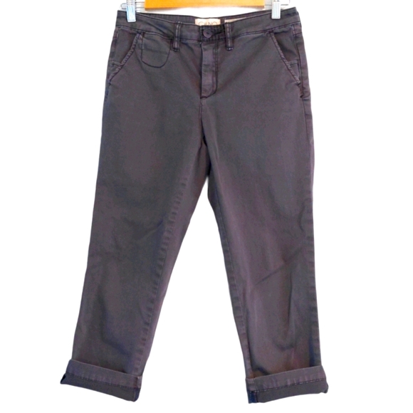 Chino by Anthropolgie Pants - Anthro. Capri Chino Dark Grey Slim Sz 26